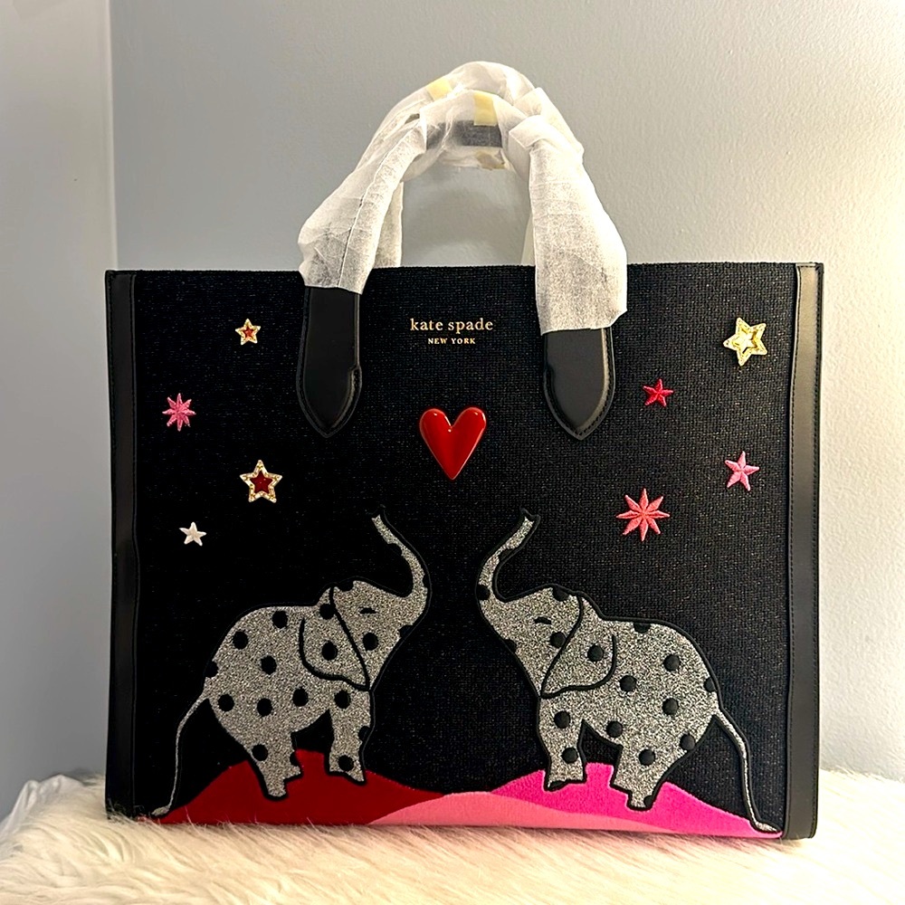 Nwt Kate spade Ellie elephant manhattan tote bag